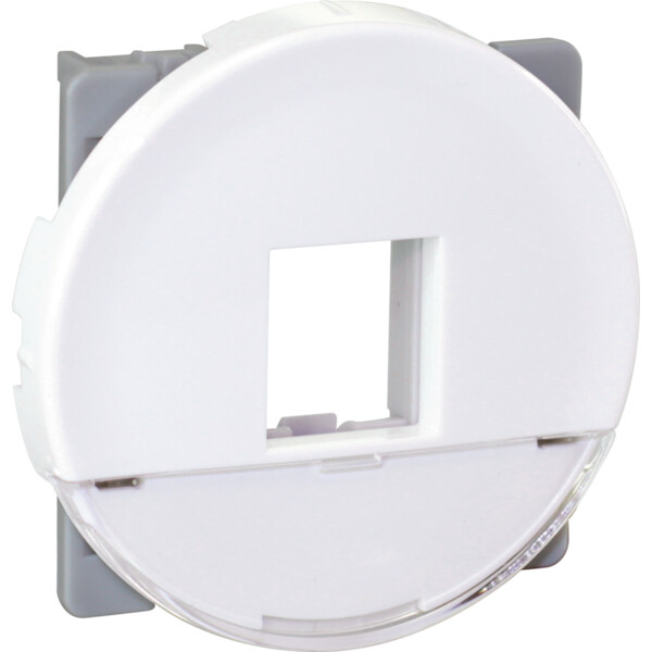 Comete plastron adaptateur noyaux rj45 keystone blc - Eurohm - 61178