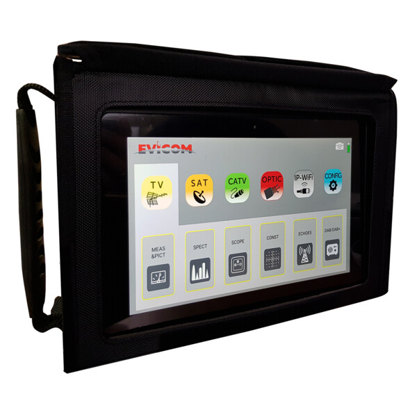 Mesureur de champs NUMERIQUE HD terrestre et satellite (Ecran 9'' tactile) - Evicom - MREX9