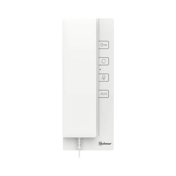 Poste audio bouton mécanique à combiné avec réglage/exclusion niveau d'appel - Golmar - GT520/G2P