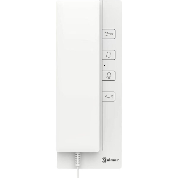 Poste audio bouton mécanique à combiné avec réglage/exclusion niveau d'appel - Golmar - GT520/G2P