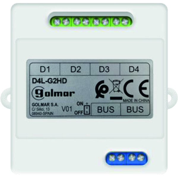 Répartiteur coupleur de platines et moniteurs pour les systèmes G2HD - Golmar - GD4L/G2HD