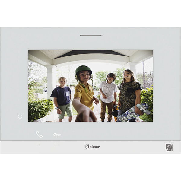Kit vidéo encastré ERP GTX Inox 1 appel avec moniteur ART7H (BM) - Golmar - GTXERP/ART7H