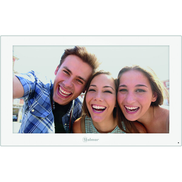 Moniteur G2HD EDGE vidéo couleur mains-libres tactile 7’’ en ABS blanc - Golmar - GEDGE7/G2HD