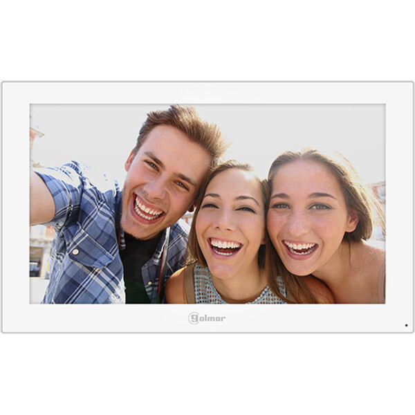 Moniteur IP Edge avec écran 7’’ tactile mains-libres blanc (mémoire-POE) - Golmar - GEDGE7/G+