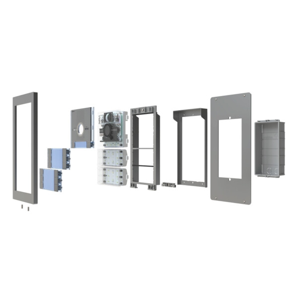 Cadre de propreté 4 modules 1 colonne pour platine SUPRA - Golmar - GS641/AL/C