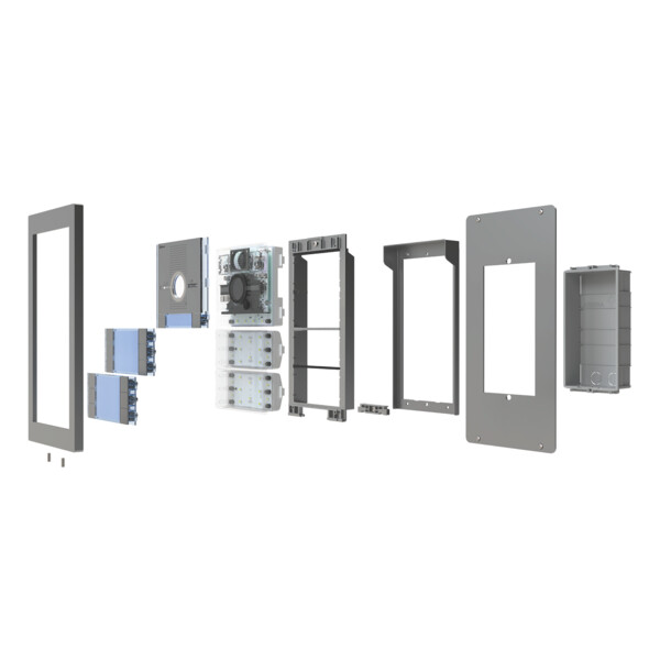 Cadre de propreté 4 modules 1 colonne pour platine SUPRA - Golmar - GS641/AL/C