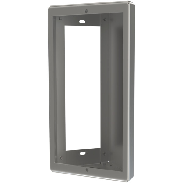 Boitier saillie avec visière SUPRA,  2 modules 1 colonne à 45° - Golmar - GS921/AL