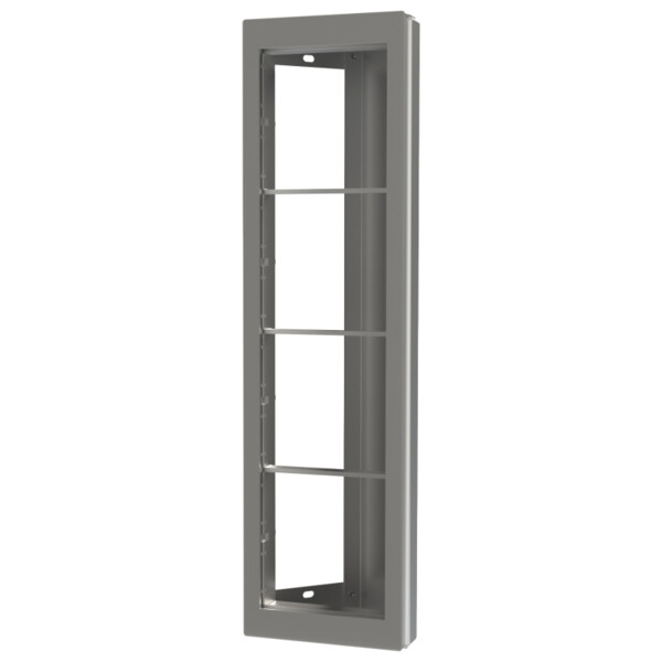 Boitier saillie avec visière SUPRA,  4 modules 1 colonne à 45° - Golmar - GS941/AL