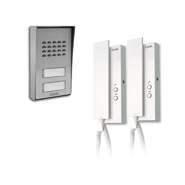 Interphone 2 fils Intégral Extel Multi Pro - de 2 à 4 Familles