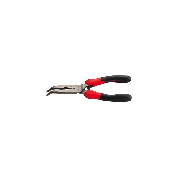 Pince à becs coudés demi-ronds 70 - vernie, gaine ergonomique, ressort de rappel - Facom - 195.20TE
