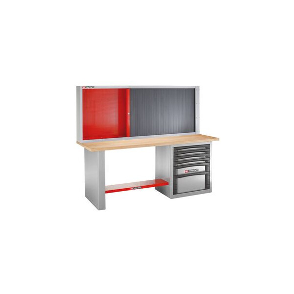 Etabli 2 m - 6 tiroirs et armoire 2210 - Facom - 2000.AB32M3