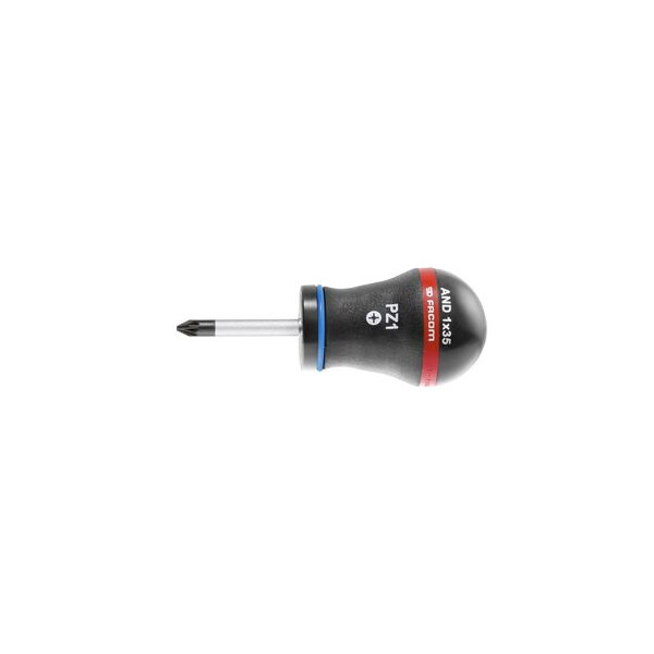 Tournevis pour vis cruciformes pozidriv - lames courtes 1x25 - Facom - AND1X25
