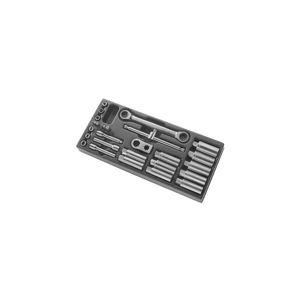 Composition de 28 outils en modules pour tiges d amortisseurs mac pherson - Facom - D.83C