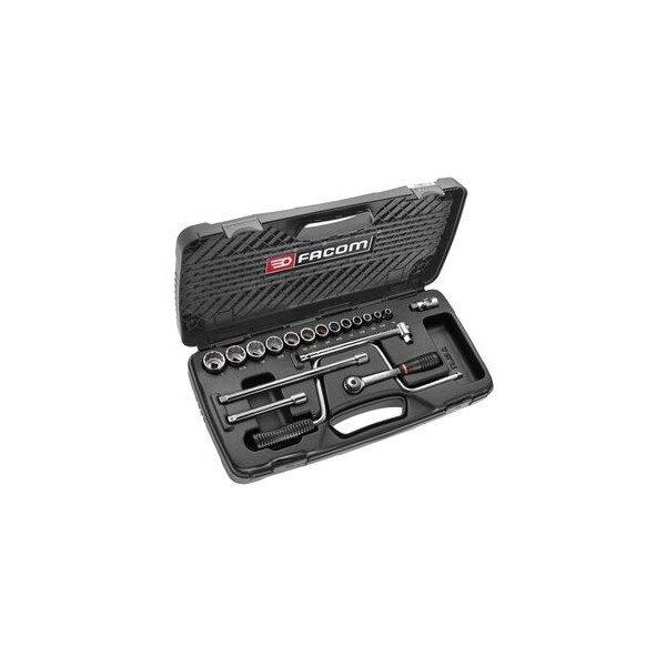 Coffret de douilles 3/8" 12 pans de 1/4" à 1" - Facom - J.430UP