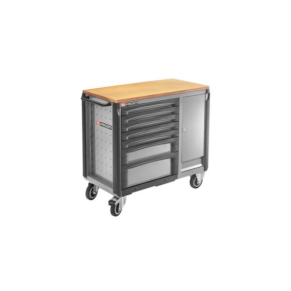 Etabli mobile jet.xl 7 tiroirs gris - Facom - JET.T7GXLW