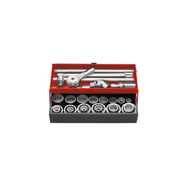 Coffret de douilles 3/4" 12 pans de 3/4" à 2 1/4" - Facom - K.442U