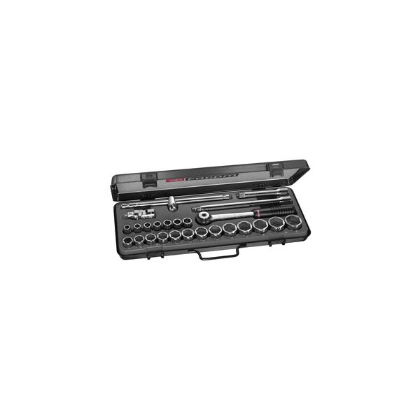 Coffret de douilles 1/2" 6 pans de 10 à 32 mm - Facom - S.431DP