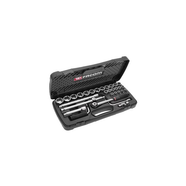 Coffret de douilles métriques de 12 pans de 8 à 34 mm - Facom - S.440AP