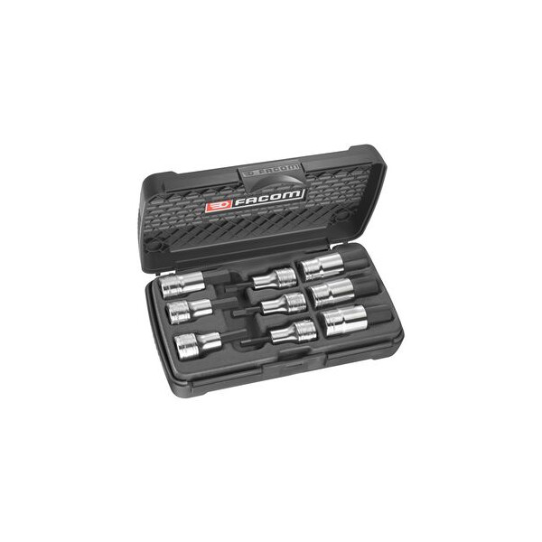 Composition de douilles tournevis 1/2" pour vis 6 pans creux métriques - Facom - STM.J9