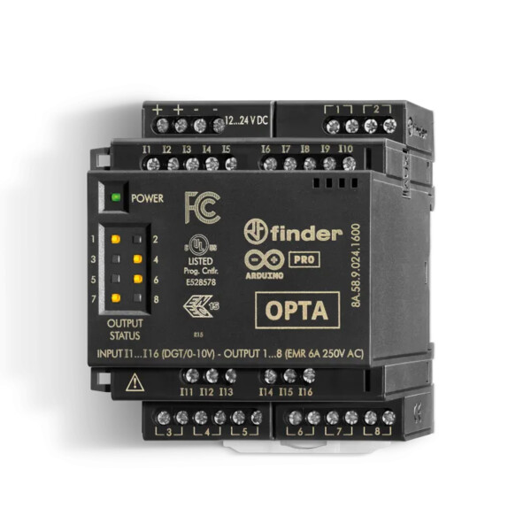 Extension OPTA Arduino électromécanique 16 entrées, 8 sorties EMR 6A - Finder - 452937