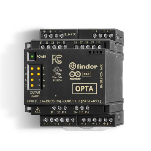 Extension OPTA Arduino statique 16 entrées, 8 sorties SSR 2A - Finder - 452944