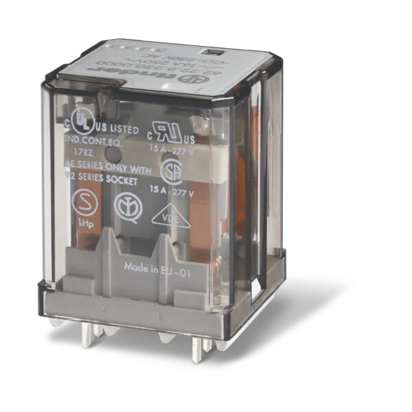 Relais de puissance CI 3NO 16A 24V DC, AgSnO2 - Finder - 197647