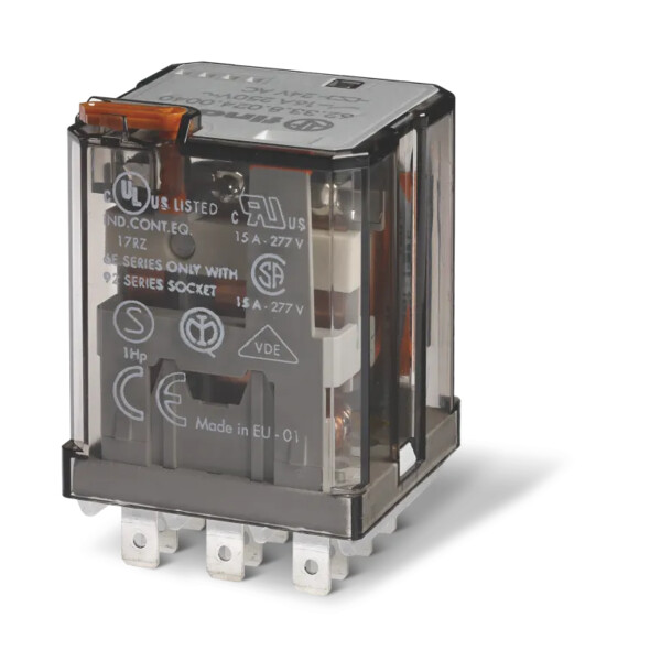 Relais de puissance 3NO 16A 48VDC, Led+diode, intervalle contacts ≥ 3mm, AgSnO2 - Finder - 461519