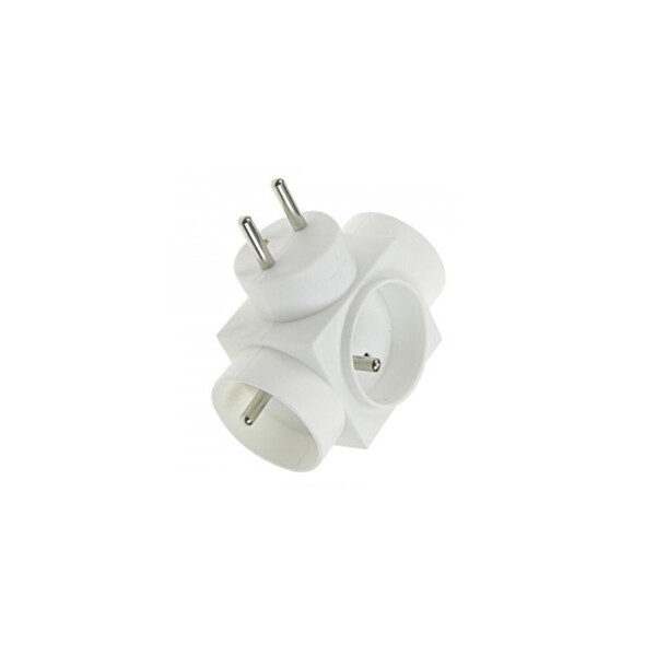 Prise Électrique Blanche 3 x 2 P + T Triplite Franelec - Franelec - TRIP16