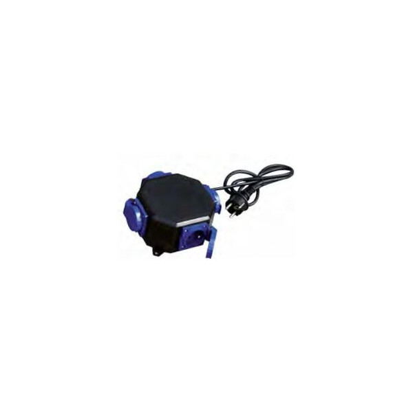 Multiprise - 4 entrées - 3x1,5mm² H07 noir - 3 mètres - Franelec - Franelec - BM4_H07_ETN3M