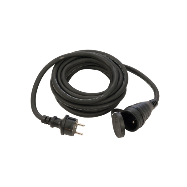 Prolongateur 2P+T Generix Noir HO7RNF 3G2,5mm² 10m 16A 230V - Generix - 0232219