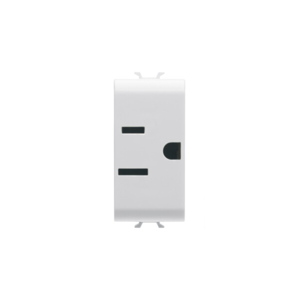 Prise 1m 2 P+t 15a Std Usa Blanc - Gewiss - GW10286