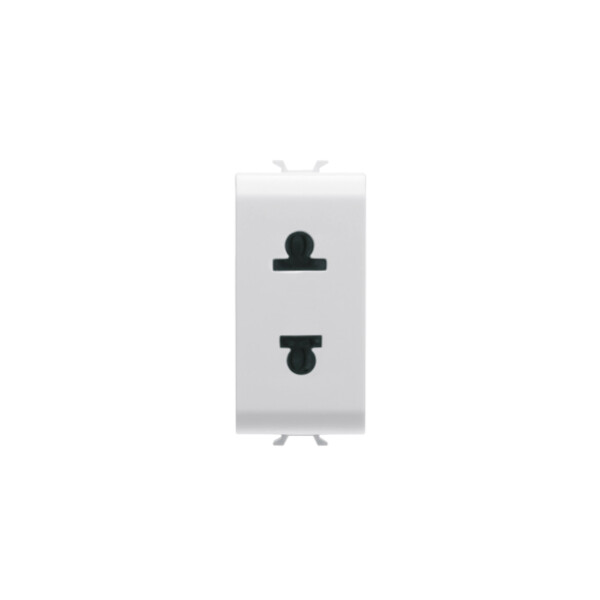 Prise 1m 2 P+t 15a Std Euro-usa Blanc - Gewiss - GW10287