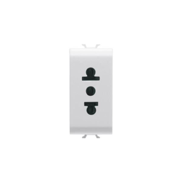 Prise 1m 2p+t 15a Std Usa Blanc - Gewiss - GW10288