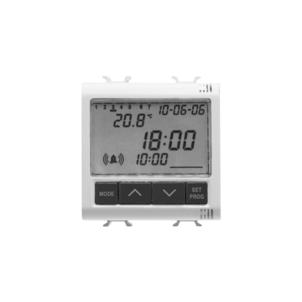 Horloge-reveil-thermometre 2m Blanc - Gewiss - GW10708