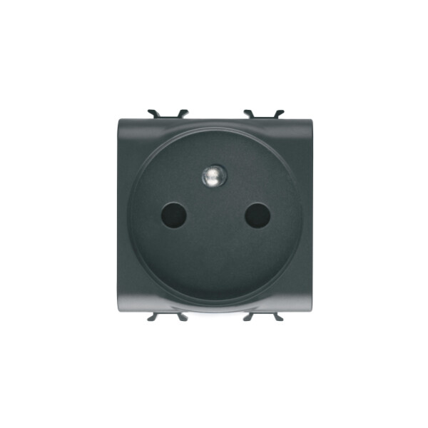 Prise de courant 2P+T Chorusmart Noir satin 16A Connexion rapide - Gewiss - GW12247F