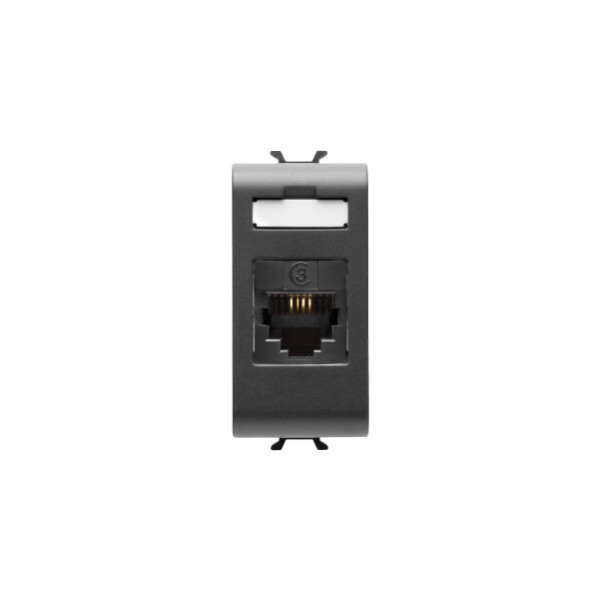 Connecteur Teleph. Rj11 I/o 1m Noir - Gewiss - GW12402