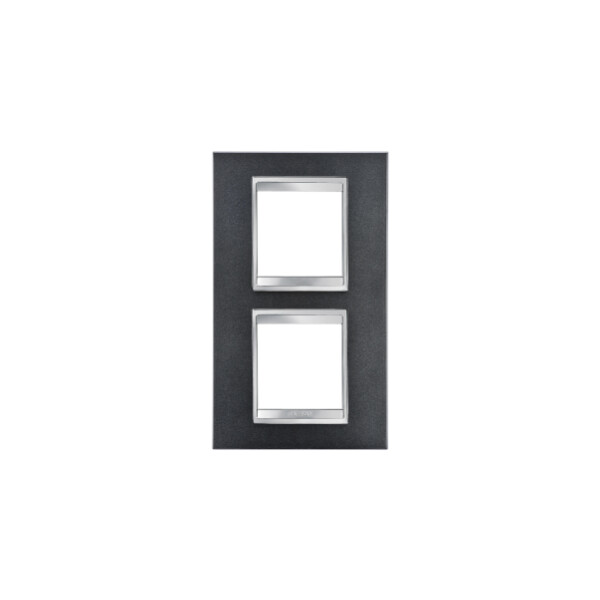 Plaque Lux Int. 2+2p V.e. 71 Ardoise - Gewiss - GW16224VA