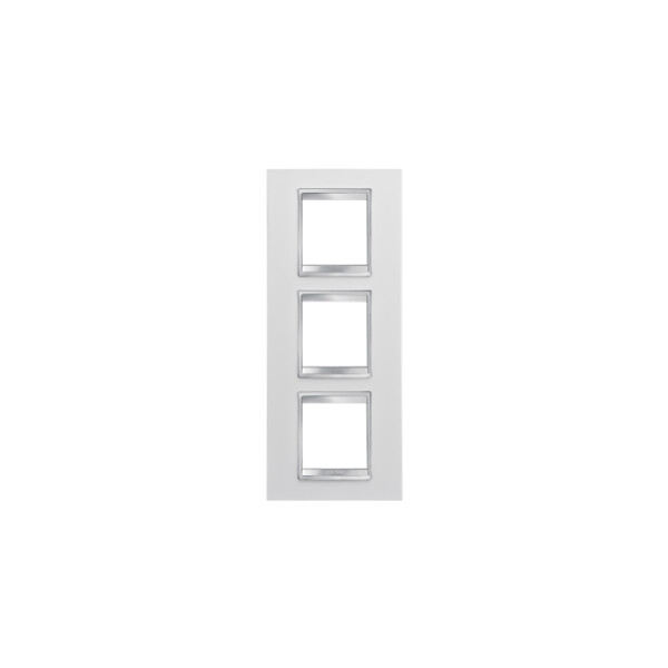 Plaque Lux Int. 2+2+2p V Blanc CrÈme - Gewiss - GW16227TB