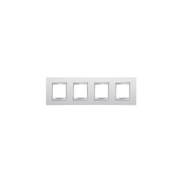 Plaque Lux Int. 2+2+2+2p H Blanc CrÈme - Gewiss - GW16228TB