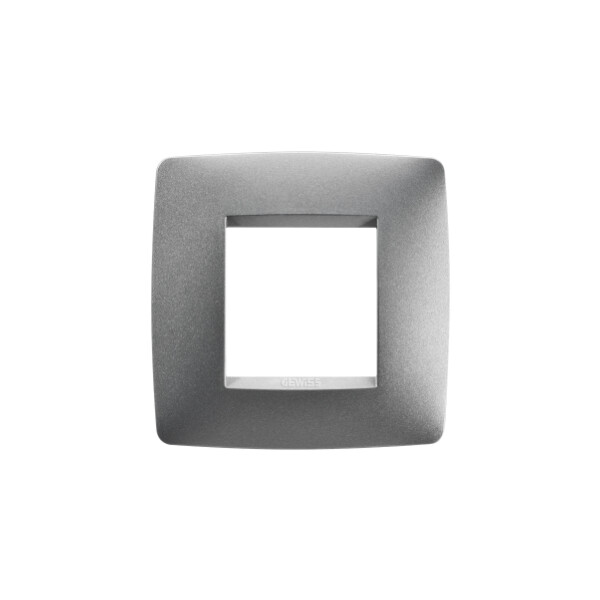 Plaque One Int. 2p Titane - Gewiss - GW16122VT