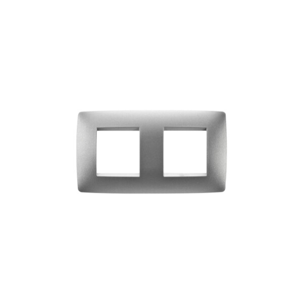 Plaque One Int. 2+2p H Titane - Gewiss - GW16123VT
