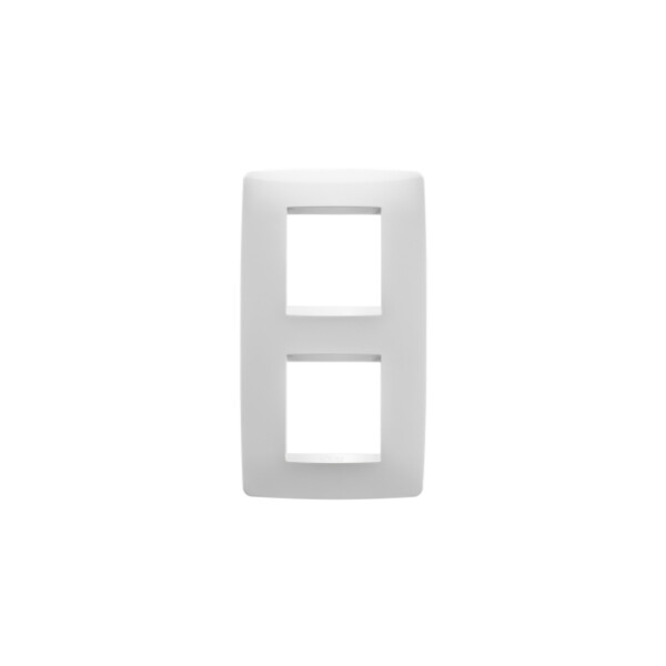 Plaque One Int. 2+2p V.e. 71 Blanc CrÈme - Gewiss - GW16124TB