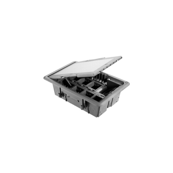 Boite de sol 16p couvercle inox - Gewiss - GW24616