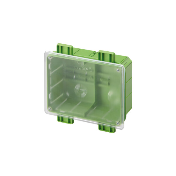 Bte.deriv.encas. 196x152x75 green transp - Gewiss - GW48126PM