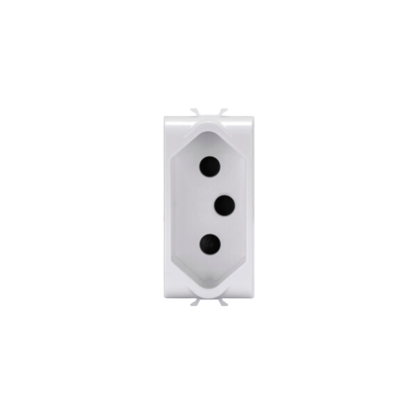 Presa std sudafricano 1 modulo bianco - Gewiss - GW10299
