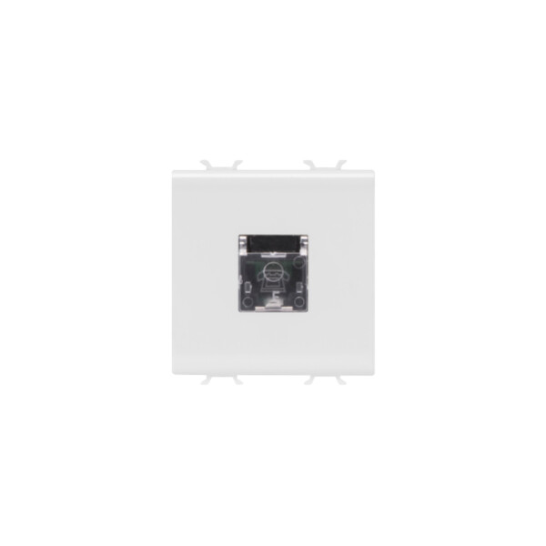 Connettore telefonico rj11 2m bianco - Gewiss - GW10409
