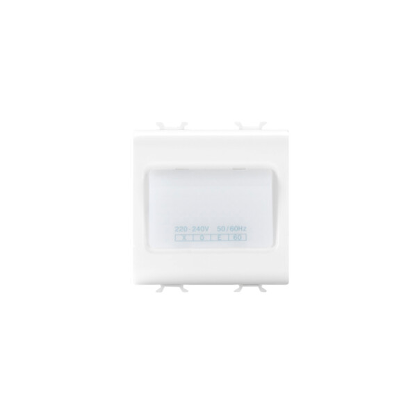 Lampe auto de sec. 2m 230v blanc - Gewiss - GW10663