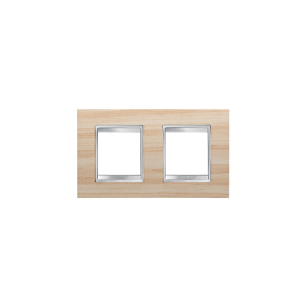 Plaque Lux Int. 2+2p H Érable - Gewiss - GW16223LA