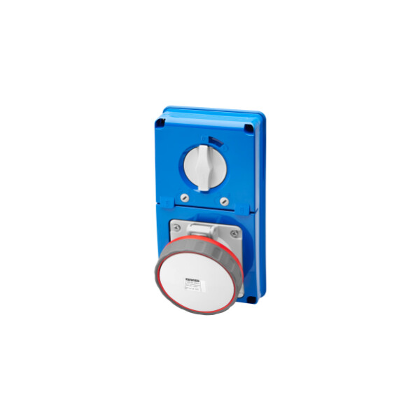 Soc.pr.vr.v.s.f.2p+t 63a 400v9h Cbf Ip67 - Gewiss - GW66351N