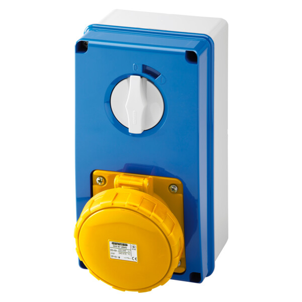 Soc.pr.vr.v.a.f.2p+t 63a 110v4h Sbf Ip67 - Gewiss - GW67256N